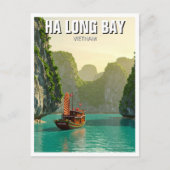 Ha Long Bay Vietnam Reizen Briefkaart (Voorkant)