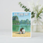 Ha Long Bay Vietnam Reizen Briefkaart (Staand voorkant)