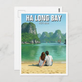 Ha Long Bay Vietnam Reizen Briefkaart (Voorkant / Achterkant)