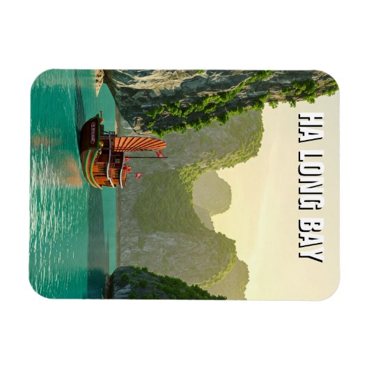 Ha Long Bay Vietnam Reizen Magneet (Horizontaal)