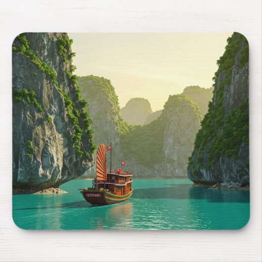 Ha Long Bay Vietnam Reizen Muismat (Voorkant)