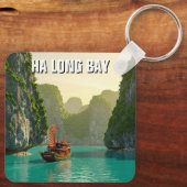Ha Long Bay Vietnam Reizen Sleutelhanger (Achterkant)