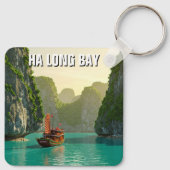 Ha Long Bay Vietnam Reizen Sleutelhanger (Achterkant)