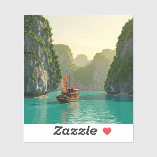 Ha Long Bay Vietnam Reizen Sticker (Vel)