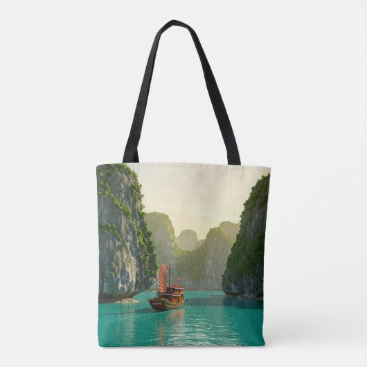 Ha Long Bay Vietnam Reizen Tote Bag (Achterkant)