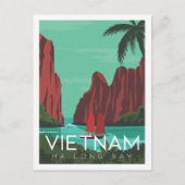 Ha Long Bay Vietnam Travel Place Illustratie Briefkaart (Voorkant)
