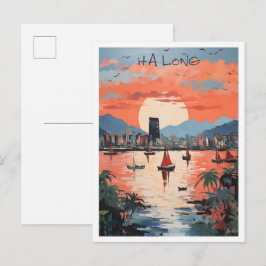 Ha Long Vietnam Kunst Reizen Briefkaart