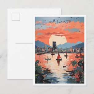 Ha Long Vietnam Kunst Reizen Briefkaart