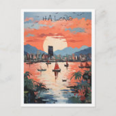 Ha Long Vietnam Kunst Reizen Briefkaart (Voorkant)