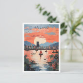 Ha Long Vietnam Kunst Reizen Briefkaart (Staand voorkant)