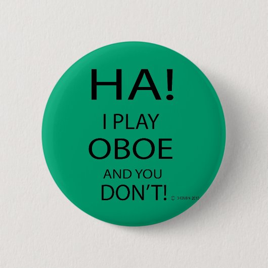 Ha Oboe Ronde Button 5,7 Cm (Voorkant)