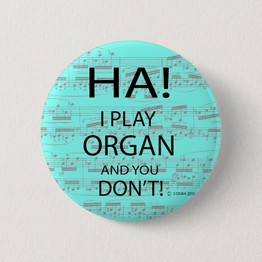 Ha Organ Ronde Button 5,7 Cm (Voorkant)
