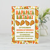 Ha-papaya Birthday Papaya Happy Birthday Kaart (Staand voorkant)