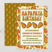 Ha-papaya Birthday Papaya Happy Birthday Kaart (Voorkant / Achterkant)