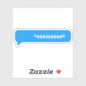 HA Tekst Grappig in het Arabisch Sticker (Vel)