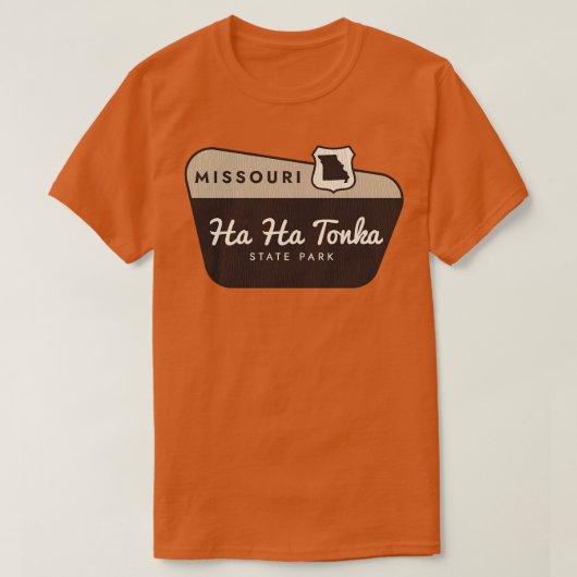 Ha Tonka State Park Missouri Welkomstbord T-shirt (Design voorkant)