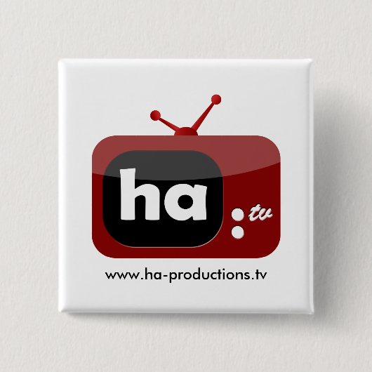 Ha-TV Button (Square) (Voorkant)