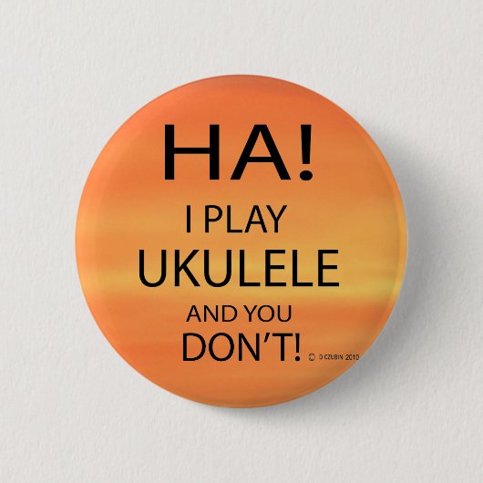 Ha Ukulele Ronde Button 5,7 Cm (Voorkant)