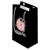 Haaaam Gurl Funny Pig Pun Dark BG Klein Cadeauzakje (Voorkant Gekanteld)