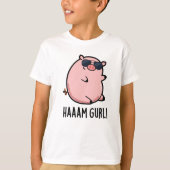 Haaam Gurl Cute Pigun T-shirt (Voorkant)