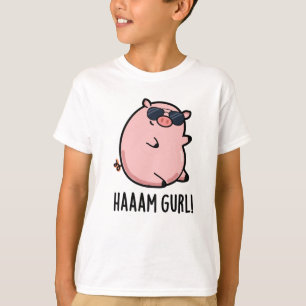 Haaam Gurl Cute Pigun T-shirt