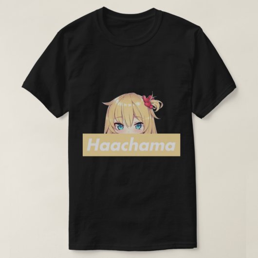 Haachama Akai Haato Peeker. Haaton chama fan. Holo T-shirt (Design voorkant)