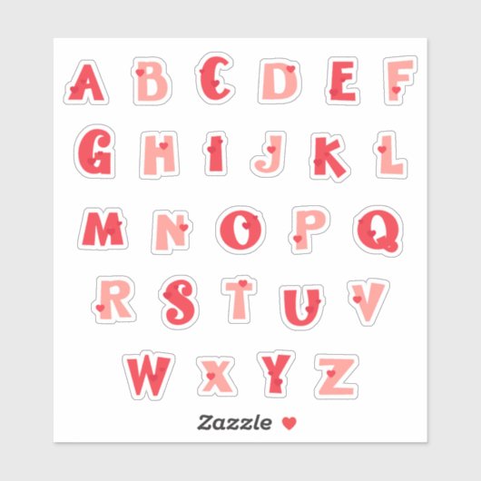 Haagbeuk Knuffels Kleine Letters Stickers | Knuffe (Vel)