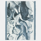Haagdieren - Blackbirds Kraaien, Ravens Fleece Deken (Voorkant)
