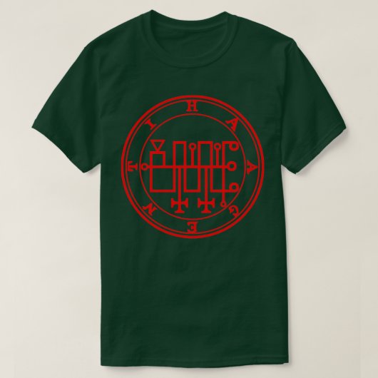 Haagenti Ars Goetia Sigil Red T-shirt (Design voorkant)