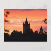 HAAGER SCHLOSSTURM & KLEINER SCHLOSSTURM AM ABEND BRIEFKAART (Voorkant)