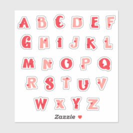 Haagsteeg Onderkast Alfabet Stickers | Knuffelige 