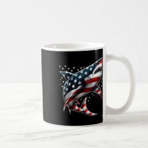 Haai Amerikaanse Vlag Vs 4 Juli Grappige Jongens M Koffiemok