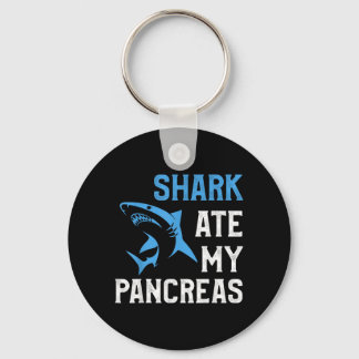 Haai At Pancreas Grappig T1d Diabetisch Type 1 Sleutelhanger