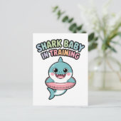 Haai Baby in Opleiding | Kinderen Briefkaart (Staand voorkant)