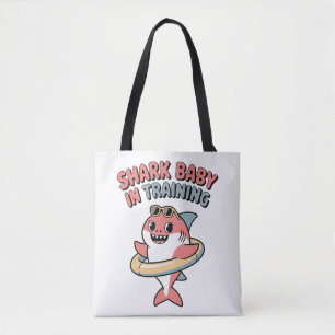 Haai Baby in Opleiding Kinderen Tote Bag