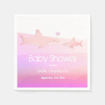 Haai Baby shower Schattige Roze Oceaan Dier