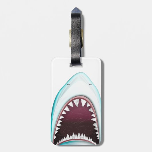 Haai Bagagelabel (Achterkant verticaal)
