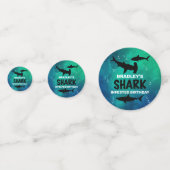 haai besmet elke leeftijd verjaardagsfeestfoto confetti (Voorkanten)