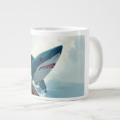 Haai bij boot grote koffiekop (Voorkant rechts)