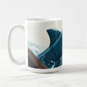 Haai bij boot koffiemok (Links)