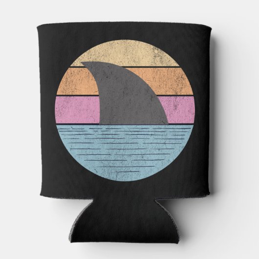 Haai bij zonsondergang blikjeskoeler (Achterkant)