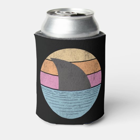 Haai bij zonsondergang blikjeskoeler (Blikje Achterkant)