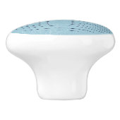 Haai bij zonsondergang keramische knop (Zijkant)