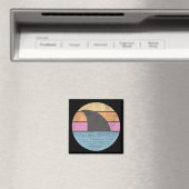 Haai bij zonsondergang magneet (Insitu (Vaatwasser))