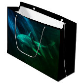 Haai Blauwgroen Groot Cadeauzakje (Voorkant Gekanteld)