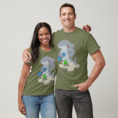 Haai Bodybuilder Hanteer Bodybuilding T-shirt (Unisex)
