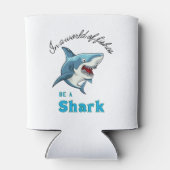 HAAI CITAAT , GRAPPIG, CARTOON STIJL BLIKJESKOELER (Achterkant)