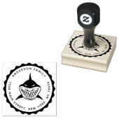 Haai, Creëer Uw Familienaam Rubberstempel (Gestempeld)