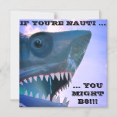 HAAI CRUISE DEURMAGNEET MAGNETISCHE UITNODIGING (Voorkant)