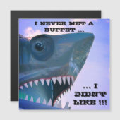 HAAI CRUISE DEURMAGNEET MAGNETISCHE UITNODIGING (Voorkant / Achterkant)